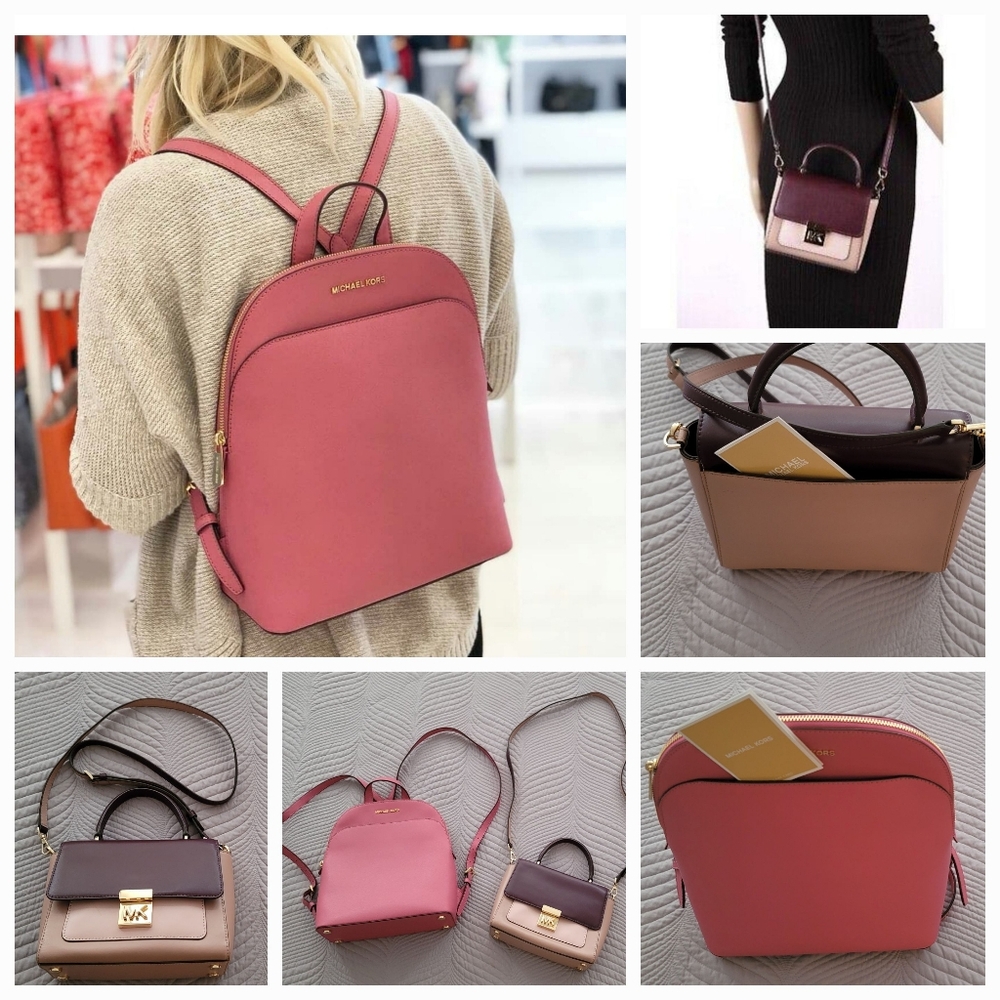 Combo of 2 New Condition Michael  Kors Bags Emmy Backpack, & Mindy Purse